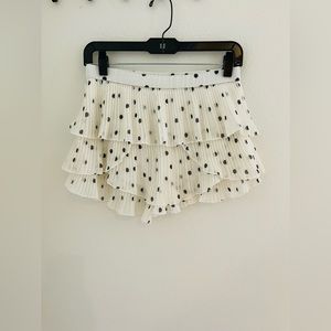 Zara Poka Dot Ruffle Skort